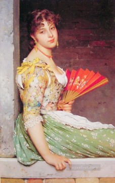 印象派 Painting - 空想の女性ユージーン・デ・ブラース美しい女性